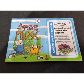 Looney Labs Adventure Time Fluxx Action Ancient Psychic Tandem War Elephant Promo Card