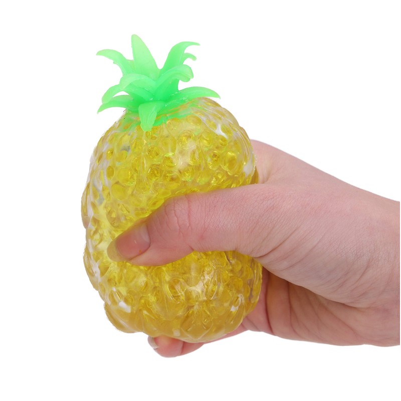 Toyland® 11cm Squishy Bead Pineapple / Banana - Novelty Party