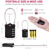 ZHEGE Travel Padlocks for Luggage, Suitcase Locks, White Code Padlock