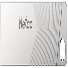 Netac 32GB USB 3.2 Memory Pen, UM1, Zinc Alloy Casing, Key Ring, Pearl Nickel Colour