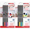 edding 4200 Porzellan-Pinselstift 4 x Standardfarbe und 4 x Zusatzfarbe