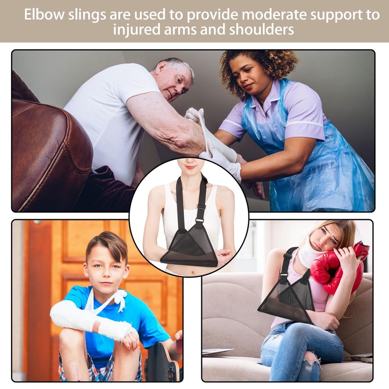 TENGEE Arm Sling Left Arm Sling Breathable Adjustable Medical Arm