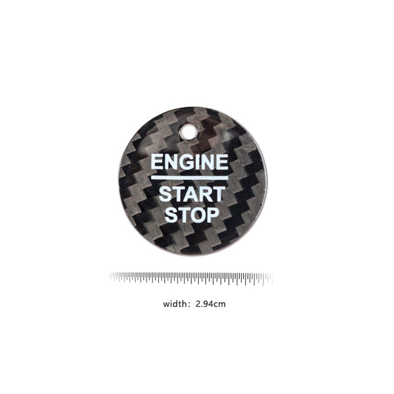 M.JVisun Carbon Fibre One Button Start Button Lid Trim for