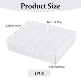 SpetngSake 25 Compartments Sewing Thread Storage, Embroidery Thread Storage, Reel Box, Bobbins Thread Spool, Box for Bobbins Sewing Machine, Sewing Bobbins Storage for Sewing Machine, Storage of