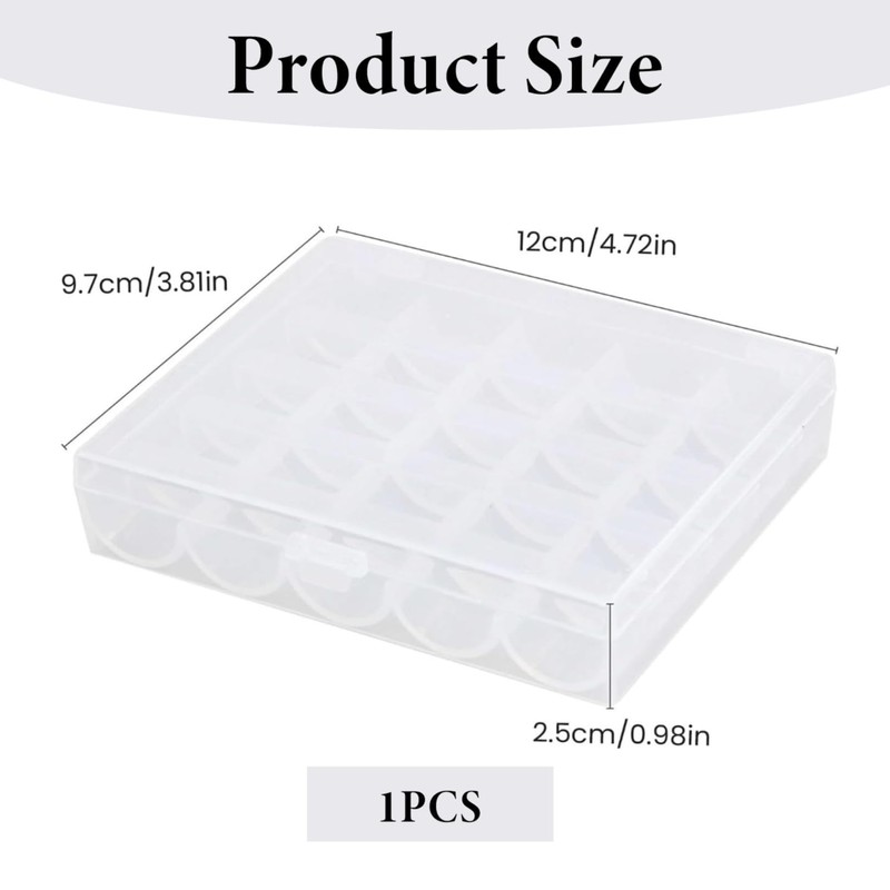 SpetngSake 25 Compartments Sewing Thread Storage, Embroidery Thread Storage, Reel