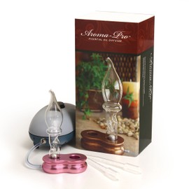 Aroma-Pro Essential Oil Diffuser for Home Scent Diffusers - 110V Hand Crafted Glass Aromatherapy Diffusers with Cold Diffusion, Made in USA Nebulizing Atomizer Air Diffuser for Home - Lavender