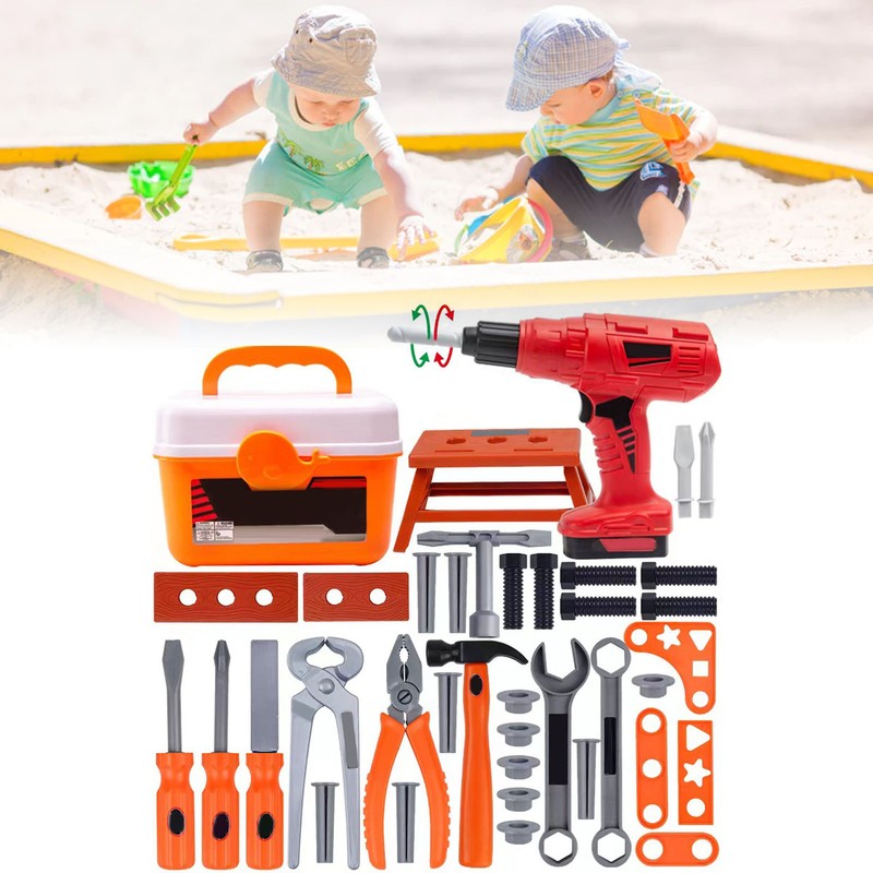 42pcs Kids Tool Set with Electric Toy Drill for Boys