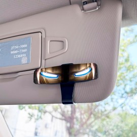 CXIBIKL Cool Car Accessories Gifts for Men, Sunglasses Holder Clip for Car, Eyeglasses Clip for Car Sun Visor, Eyewear Organizer Clip