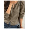 SweatyRocks Women's Light Weight Cardigan Round Neck Long Sleeve Button