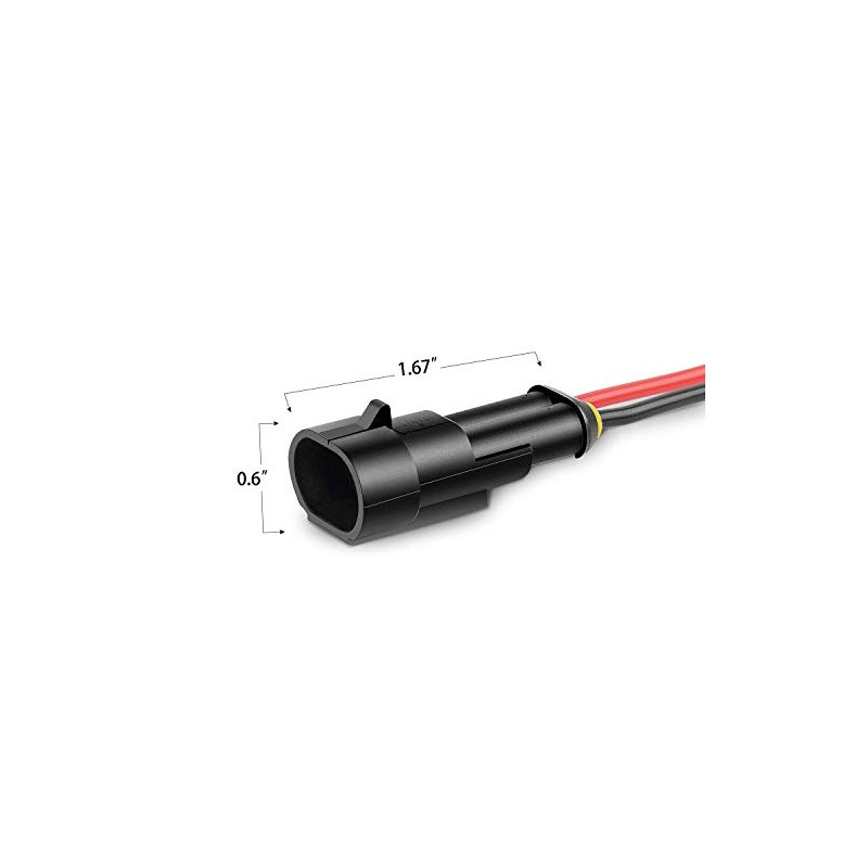 Nilight - 50020R, 2 Pines, 16AWG, Conector de Terminal, Serie
