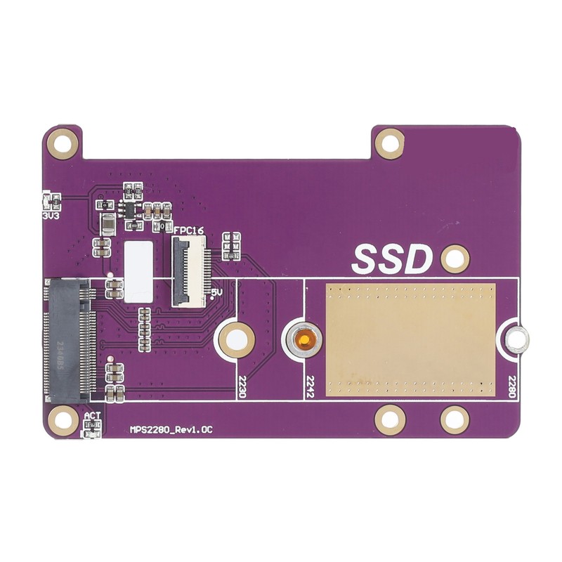 for RPi 5 Expansion Board Professional Supports Gen3 PCIE to