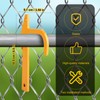 5pcs Chain Link Fence Banana Clip, Metal Fence Hardware Fabric
