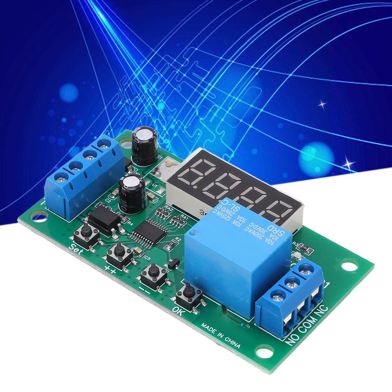 Multifunctional Pulse Counter Relay Board 0.1S to 9999999.9s 0.01s Accuracy