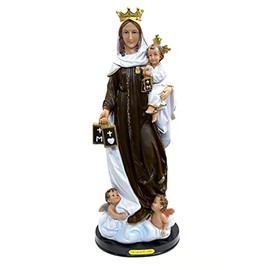Gigi's Classy Kids 18 inch Inch Virgen Del Carmen Our Lady of Mount Carmel Statue Virgin Catholic Decor Imagen Religious Gift Art