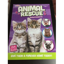 ANIMAL RESCUE COLORING & ACTIVITY BOOK CHILDREN CAT DOG SHELTER EDUCATION KIDS
