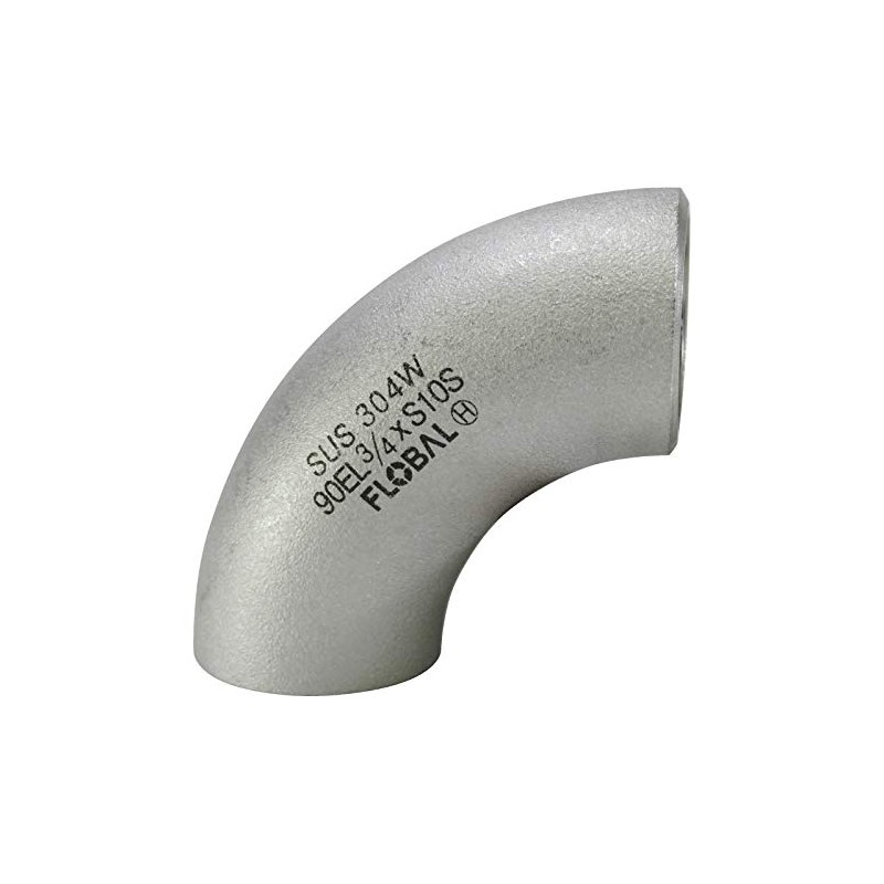 Flowbar Butt Weld Fitting SUS Long Elbow 40A B-90E(L)-10S-1" 1/2