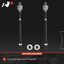 A-Premium 2Pcs Front Inner Tie Rod Ends, Compatible with Volkswagen Jetta 1999-2005, Golf 1999-2006, Golf City 2007-2010, Beetle 1998-2010