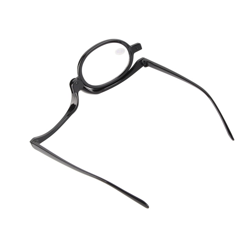 Magnifying Eye Makeup Glasses Women Stylish Flip Down Lens Cosmetic
