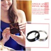 TEHAUX 3 Pairs Angel Pair Couples' Matching Jewelry Promise Rings