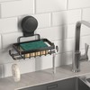 Soap Holder Bar Dish Suction Cup, Bar Shampoo Rack for