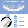 Gejoy Golf Hat Liner Absorbent Sweat Pad Disposable for Baseball
