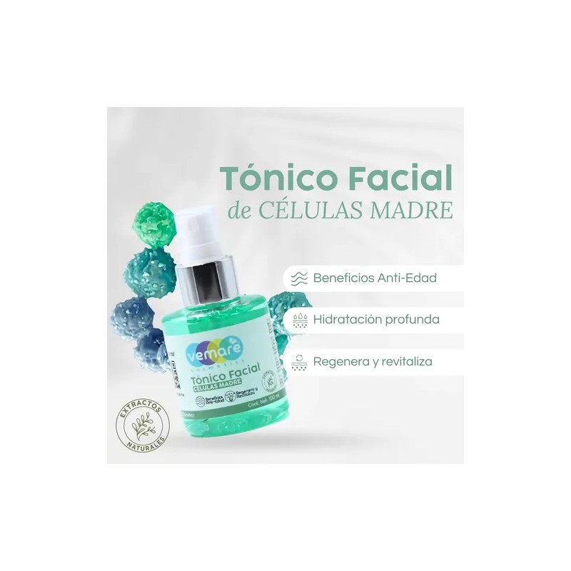 Tónico Facial De Células Madre Vemare Rejuvenecedor 100ml