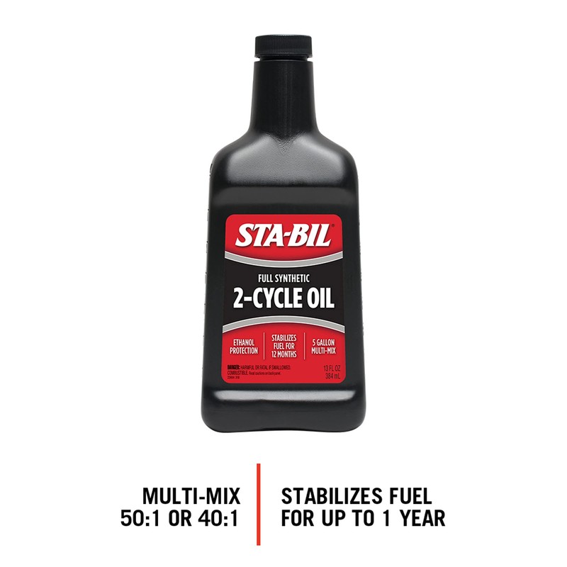 STA-BIL Full Synthetic 2-Cycle Oil - With Fuel Stabilizer For