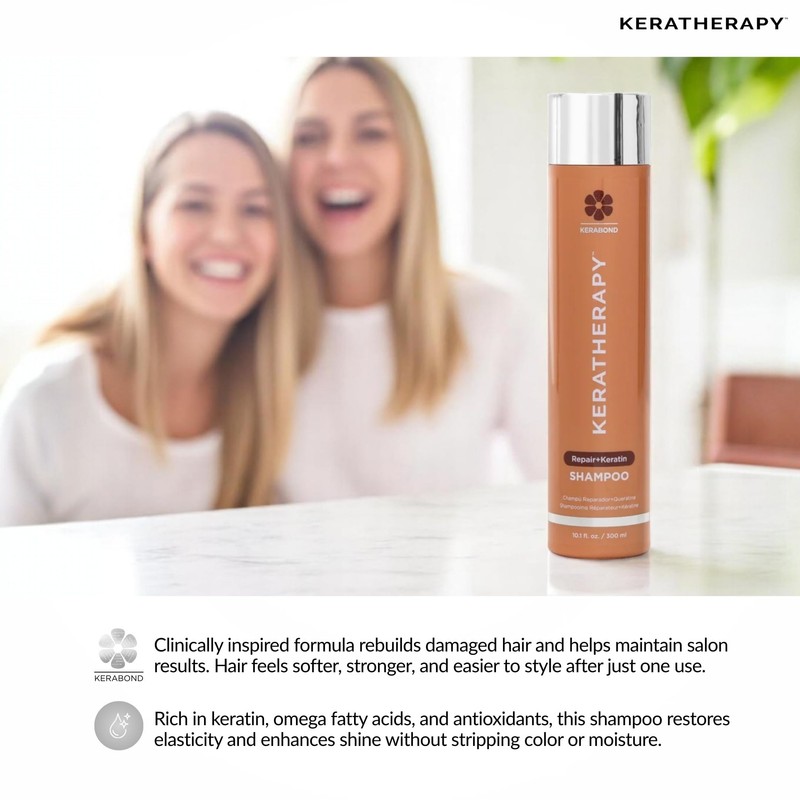 KERATHERAPY Keratin Infused KeratinFIXX Repair Shampoo, Repair Shampoo for Dry,
