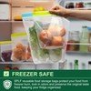 SPLF 12 Pack Reusable Gallon Freezer Bags Dishwasher Microwave Safe,