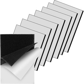 ThxYour 4x6 Inch Hook and Loop Strips, Heavy Duty Tape Strong Back 8 Sets, Industrial Strength Sticky Mounting Tape, Instead of Screws and Holes, Adhesive Fastener for Home Office Indoor Ourdoor Use