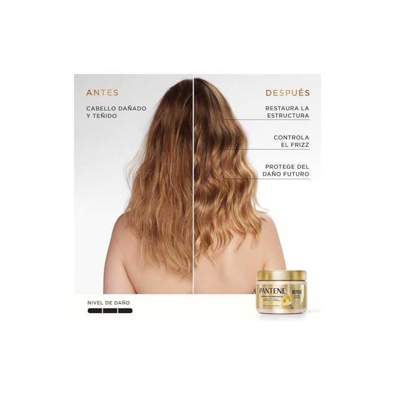 Pantene Mascarilla para Cabello Repara, Protege Y Antifrizz con Aceite