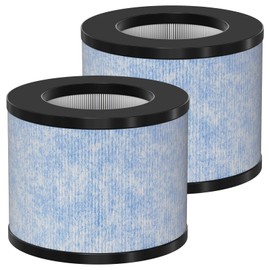 Allisfresh C102 MA-01CW True HEPA Replacement Filter Compatible with Miko Ibuki C102 Air Cleaner Purifier and Okaysou AirMic4S, True HEPA Filter Set, 2 Pack