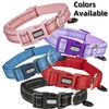 YUDOTE Reflective Adjustable Nylon Dog Collar with Reflevtive Soft Neoprene