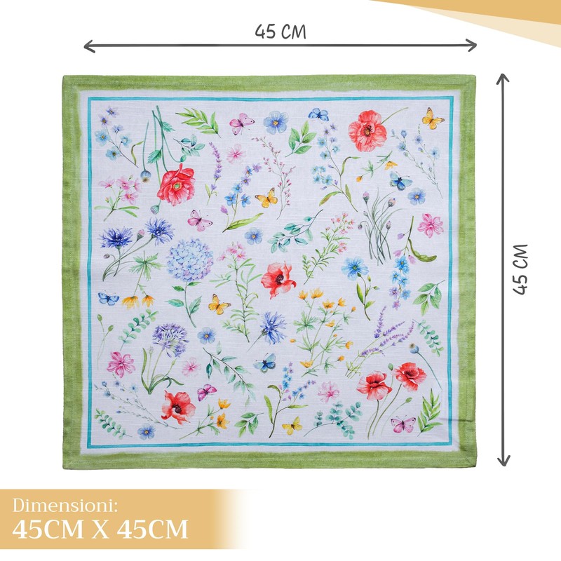 Maison d' Hermine Cloth Napkins 45cm x 45cm100% Cotton Decorative