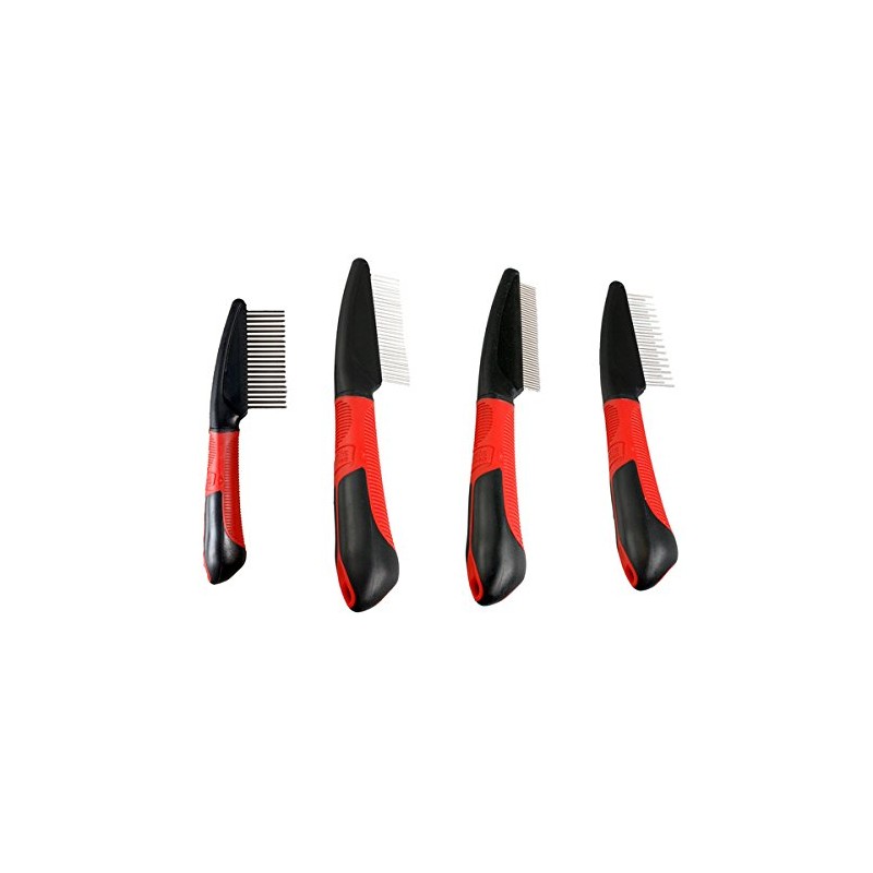 Karlie Flamingo Professional Comb with rotating Tines Middle Distance of