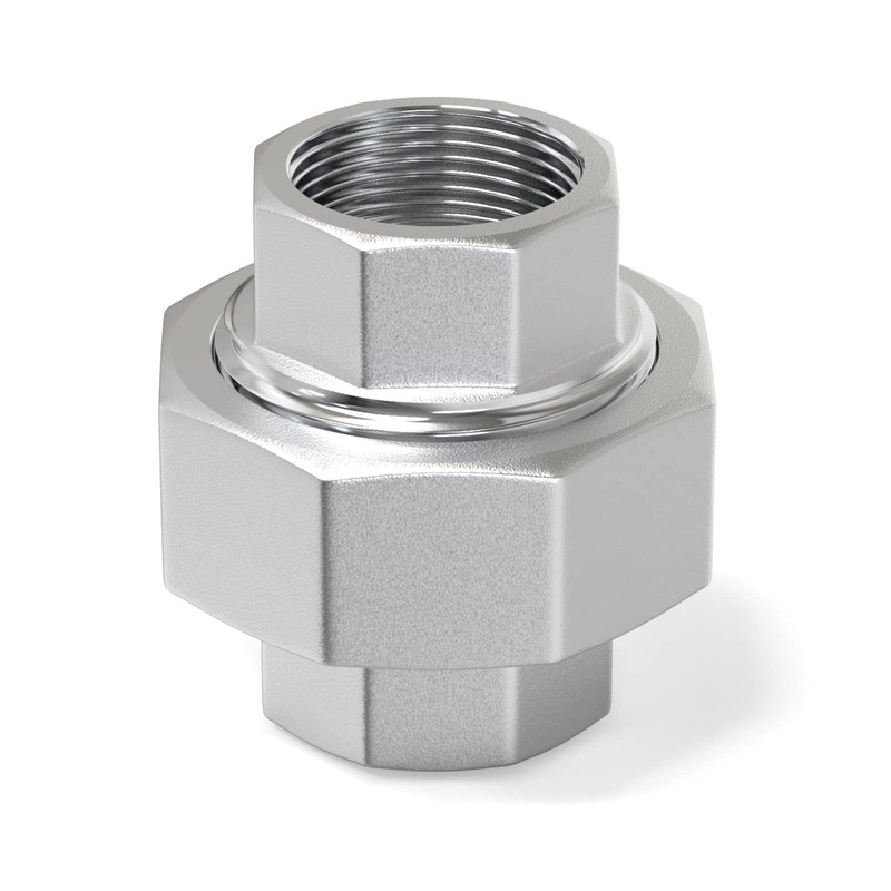 TAISHER 2 PCS 304 Stainless Steel Union，3/4" BSP Female Cast