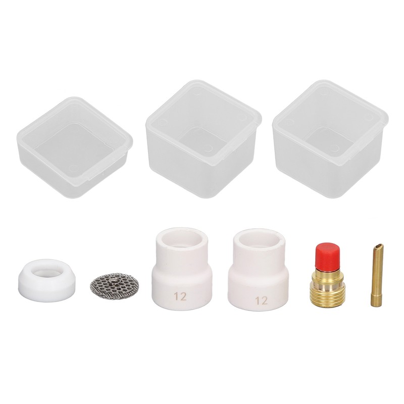 6PCS Welding Torch Adapter Kit Copper PTFE Standard Size TIG