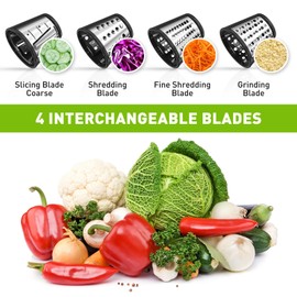 XINCAN Slicer Shredder Attachment for KitchenAid Stand Mixer with 5 Blades, Cheese Grater Attachment, Fresh Prep Slicer, Bigger Vegetable Salad Maker Accessories for Kitchenaid, QC-001