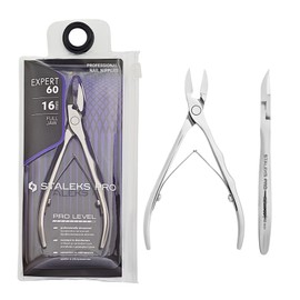 STALEKS PRO by Natury Nails Professional Nail Clippers, 12 mm, Specially for Pedicure, Stainless Steel, Expert 60-16