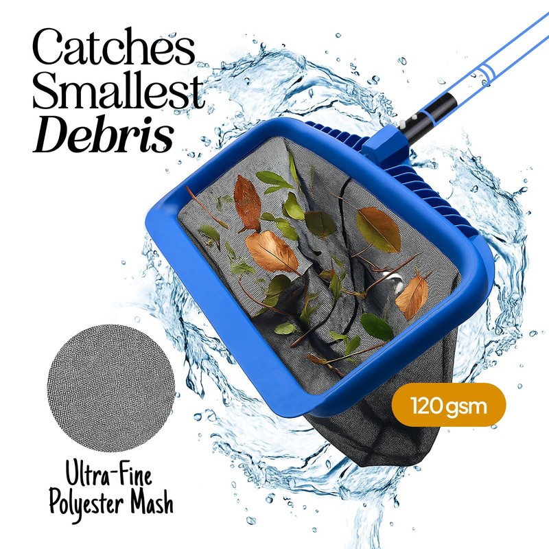 Pool Skimmer Net – Deep Mesh, Reinforced Frame, Universal Fit
