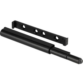 Gedotec Push Catch Plastic Automatic Push to Open Door Opener Black - Slim | Door Catch Strong | Pressure Opener for Cabinet Doors | 1 Piece - Furniture Catch Drawer & Cabinet Doors