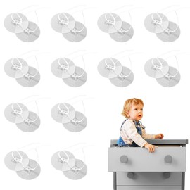 24Pcs Furniture Straps, Furniture Wall Anchor, Furniture Wall Fixing, Furniture Anchor, Anti Tip Furniture Anchors, Falling Furniture Prevention Device with Adjustable Straps for Bookshelf, Cabinet