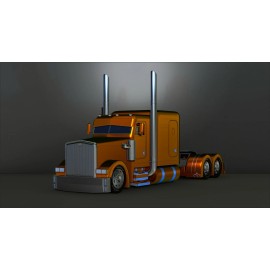 American Heavy Truck Peterbilt Custom Model Printing File STL for 3D Printer