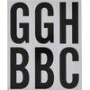 Hillman 3" Black and Silver Reflective Adhesive Letter Pack