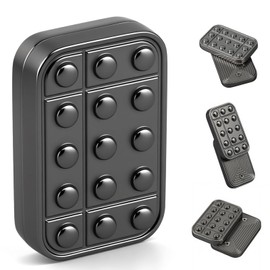 Fidget Slider Toy for Adults, Magnetic Fidget Toy Metal Clicker Desk Poker Push Card EDC Desk Office Haptic Coin Men