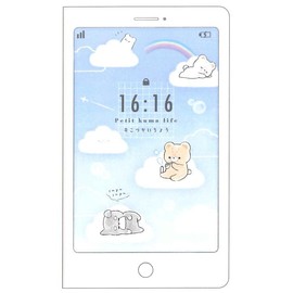 Kamio Japan Petit Bear Life 108882 Smartphone-type Kozukai Notebook, Money Management, Household Account Book