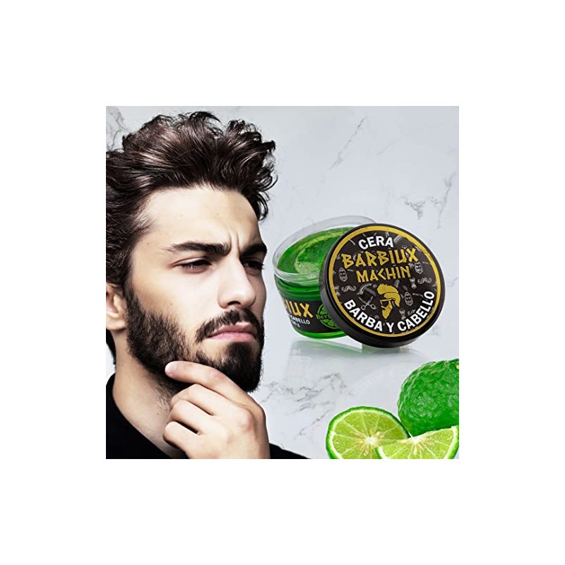 Cera Para Cabello Hombre Bergamota + Crecimiento Barba Barbiux