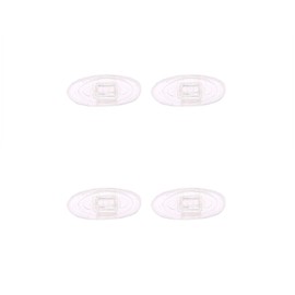 NicelyFit Clear Push-on Nose Pads for Oakley Eyeglass Frames OX5079 OX5038 OX5066 OX5088 OX3102 OX5040 OX5042 etc. (Clear - 2 Pairs)