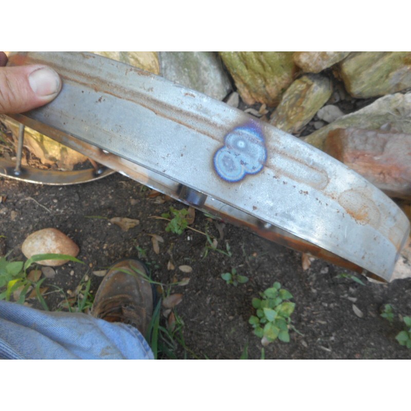 2) 18" steel ornamental Iron Wagon Wheel western rustic art