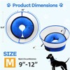 NoarWin 2-in-1 Inflatable Dog Cone Collar with Detachable Anti-Licking Shield,